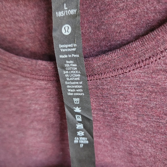 Lululemon mens 5 year basic long sleeve tshirt sz large - Picture 3 of 6
